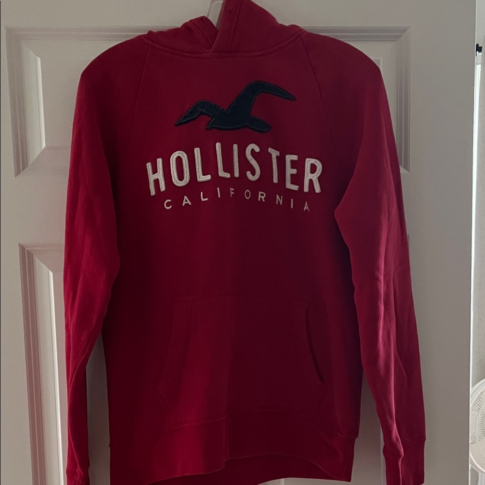 Hollister Crimson Sweatshirt with Logo
